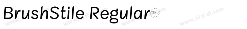 BrushStile Regular字体转换